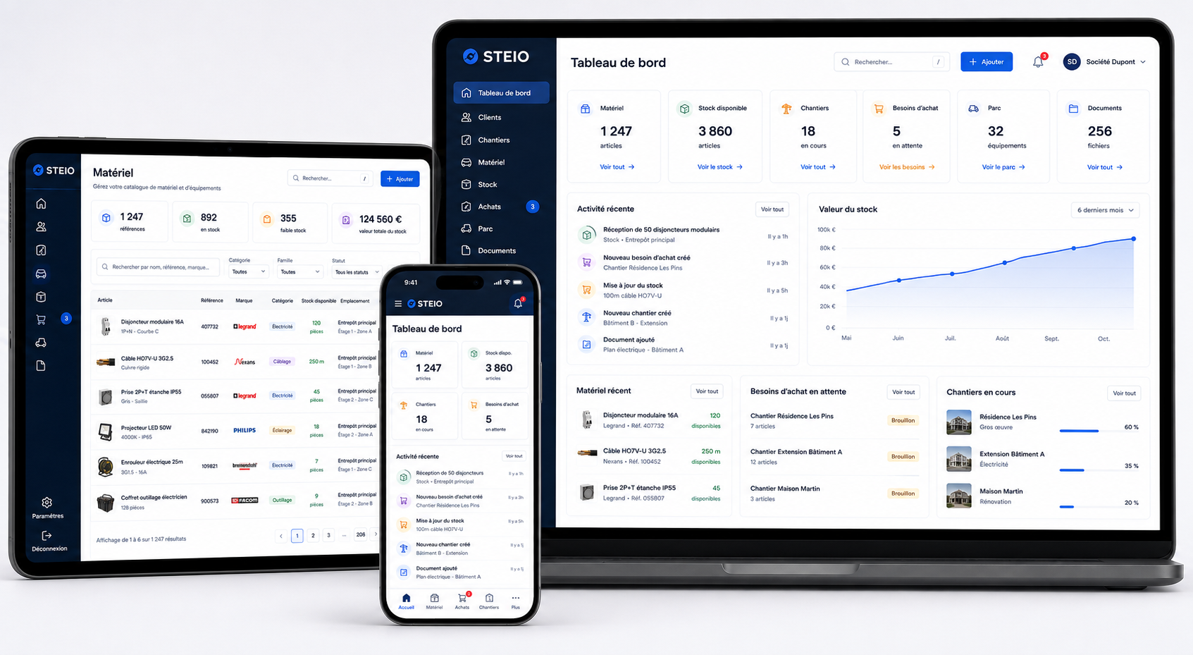 Une interface adaptée à tous vos écrans